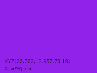 XYZ 26.782,12.957,78.18 Color Image