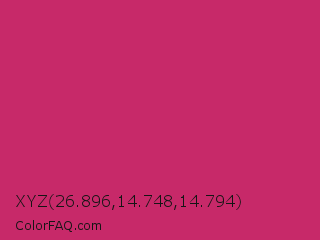 XYZ 26.896,14.748,14.794 Color Image