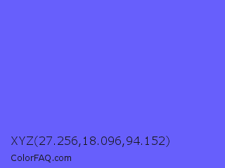 XYZ 27.256,18.096,94.152 Color Image