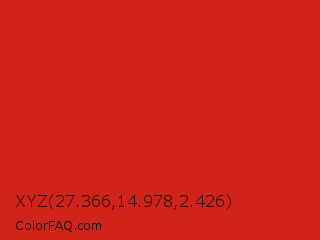 XYZ 27.366,14.978,2.426 Color Image