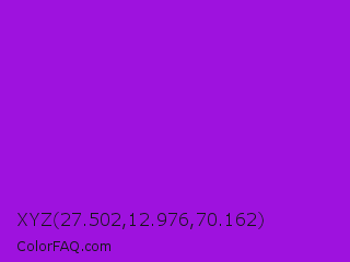 XYZ 27.502,12.976,70.162 Color Image