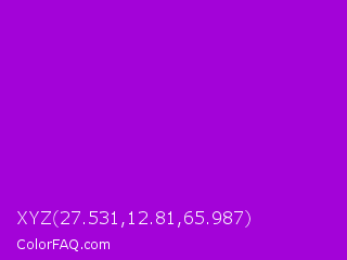 XYZ 27.531,12.81,65.987 Color Image