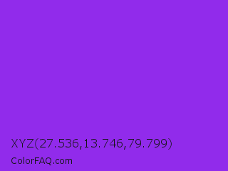 XYZ 27.536,13.746,79.799 Color Image