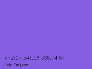 XYZ 27.541,18.538,74.8 Color Image