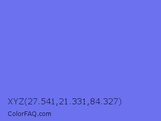 XYZ 27.541,21.331,84.327 Color Image
