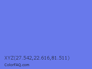 XYZ 27.542,22.616,81.511 Color Image