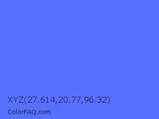 XYZ 27.614,20.77,96.32 Color Image