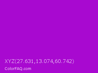 XYZ 27.631,13.074,60.742 Color Image