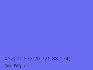 XYZ 27.636,20.321,88.054 Color Image