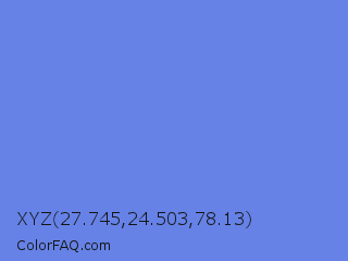 XYZ 27.745,24.503,78.13 Color Image