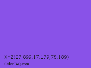 XYZ 27.899,17.179,78.189 Color Image