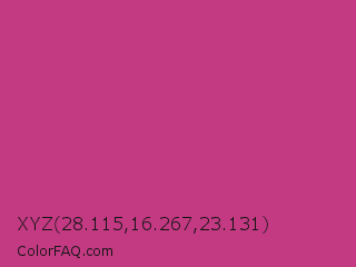 XYZ 28.115,16.267,23.131 Color Image