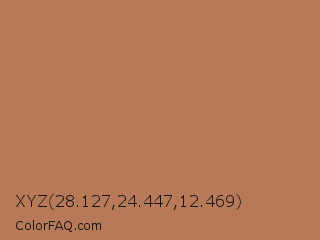 XYZ 28.127,24.447,12.469 Color Image