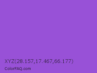 XYZ 28.157,17.467,66.177 Color Image