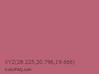 XYZ 28.225,20.796,19.666 Color Image