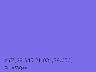 XYZ 28.345,21.031,79.656 Color Image