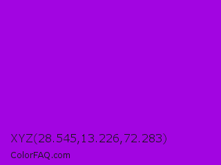 XYZ 28.545,13.226,72.283 Color Image