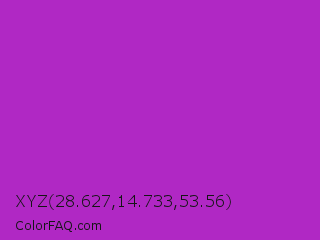 XYZ 28.627,14.733,53.56 Color Image