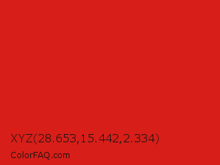 XYZ 28.653,15.442,2.334 Color Image