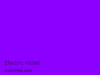 XYZ 28.697,12.709,95.548 Electric Violet Color Image