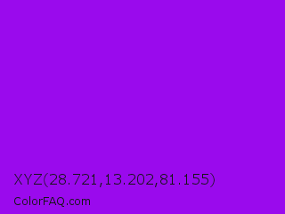 XYZ 28.721,13.202,81.155 Color Image