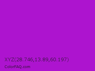XYZ 28.746,13.89,60.197 Color Image