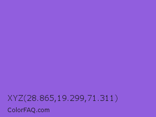 XYZ 28.865,19.299,71.311 Color Image