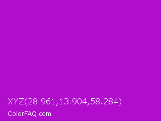 XYZ 28.961,13.904,58.284 Color Image