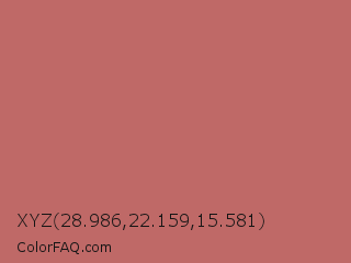 XYZ 28.986,22.159,15.581 Color Image