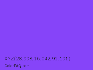 XYZ 28.998,16.042,91.191 Color Image