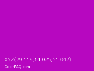 XYZ 29.119,14.025,51.042 Color Image