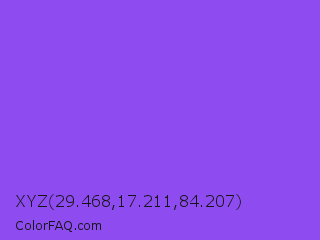 XYZ 29.468,17.211,84.207 Color Image