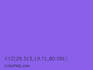 XYZ 29.515,19.71,80.091 Color Image