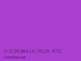 XYZ 29.864,16.705,61.972 Color Image