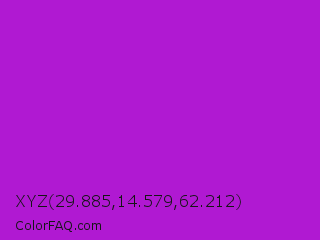 XYZ 29.885,14.579,62.212 Color Image