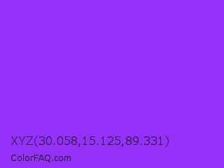 XYZ 30.058,15.125,89.331 Color Image