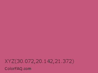 XYZ 30.072,20.142,21.372 Color Image