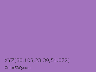 XYZ 30.103,23.39,51.072 Color Image