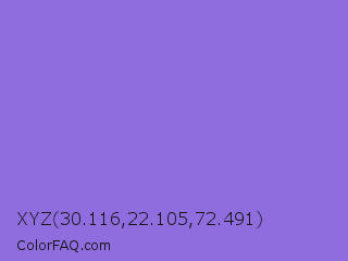XYZ 30.116,22.105,72.491 Color Image