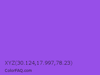 XYZ 30.124,17.997,78.23 Color Image