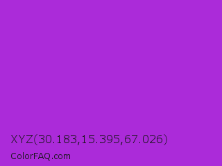 XYZ 30.183,15.395,67.026 Color Image