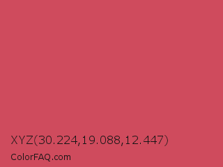 XYZ 30.224,19.088,12.447 Color Image