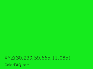 XYZ 30.239,59.665,11.085 Color Image