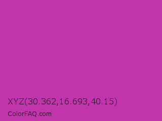 XYZ 30.362,16.693,40.15 Color Image