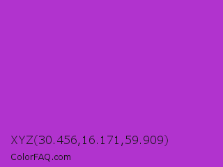XYZ 30.456,16.171,59.909 Color Image