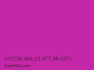 XYZ 30.466,15.977,38.037 Color Image
