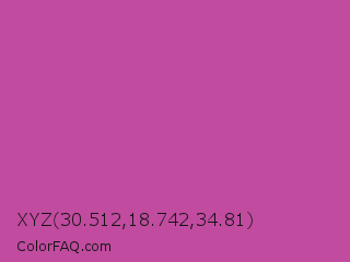 XYZ 30.512,18.742,34.81 Color Image