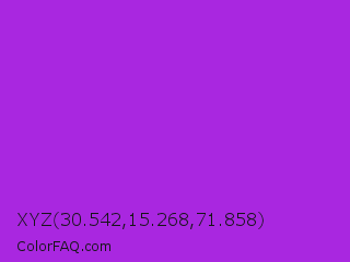 XYZ 30.542,15.268,71.858 Color Image