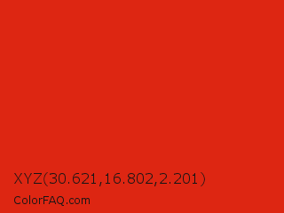 XYZ 30.621,16.802,2.201 Color Image