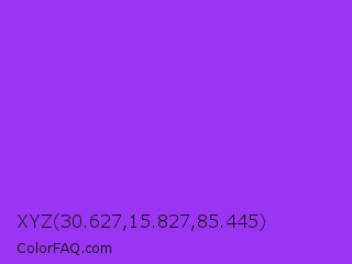 XYZ 30.627,15.827,85.445 Color Image